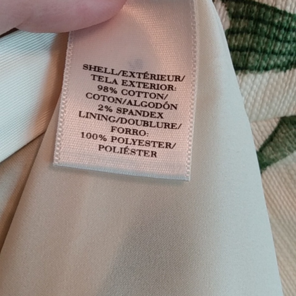Ann Taylor floral lilies cotton pencil skirt - Picture 5 of 8